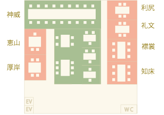 【２階】中広間フロアマップ